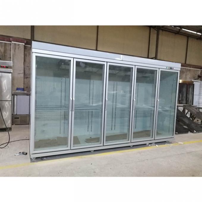 Máy làm mát cửa kính thương mại Copeland Tủ lạnh phía trước bằng kính 2500L 0