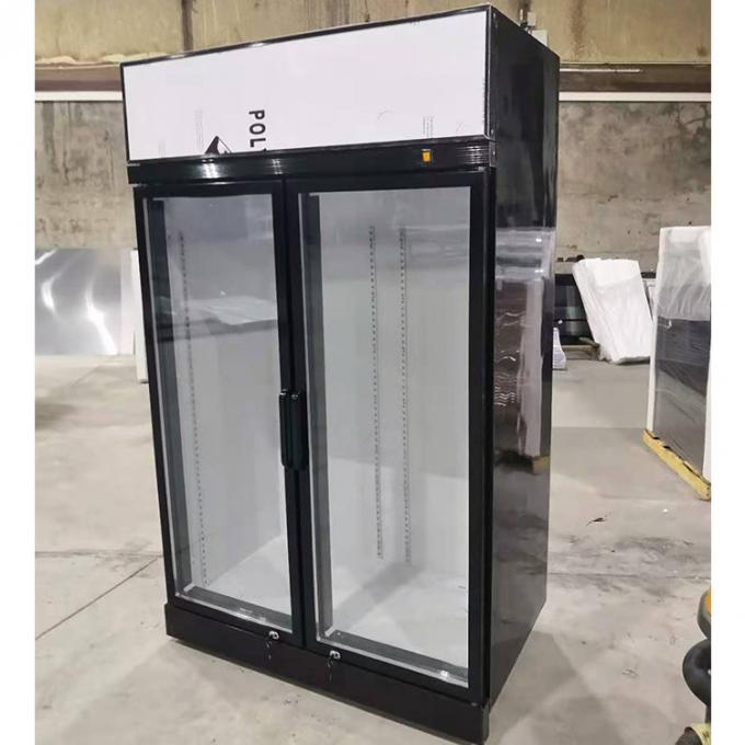 SABER 1000L Tủ lạnh hai cửa kính thẳng hàng Máy nén Embraco 0