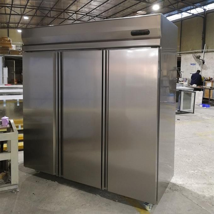 Tủ lạnh đứng 3 cửa 800W SS201 cho nhà hàng 0