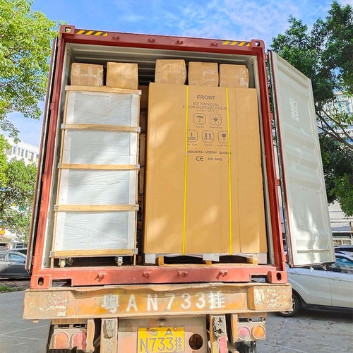 trường hợp công ty mới nhất về 1 * 40HQ container of multideck open chiller&amp;island freezer&amp;glass door upright refrigerator/freezer cho khách hàng Nigeria