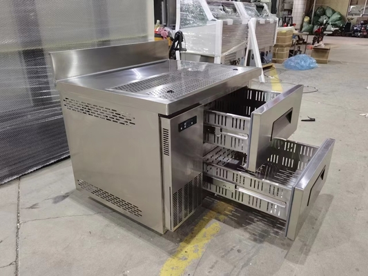 Dưới bàn 2 ngăn kéo tủ lạnh Thiết bị bếp thương mại