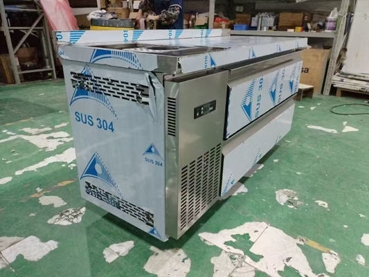 Ưu đãi Tủ lạnh thương mại 60 "tủ lạnh dưới quầy w / 2 ngăn kéo 115v 304 bạc