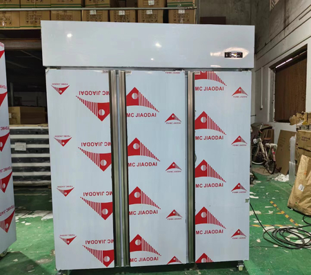 Nhà bếp thương mại Đường thẳng thắn tủ lạnh thép không gỉ 3 cửa tủ lạnh lạnh
