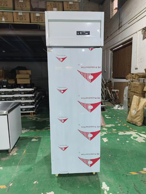 Nhà bếp thương mại tủ lạnh thẳng đứng tủ lạnh cửa duy nhất quạt làm mát cho nhà hàng
