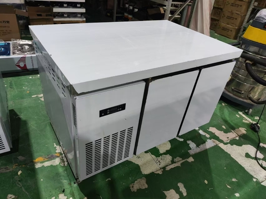 1.2M thương mại Undercounter Chiller tủ lạnh bàn làm việc cho nhà bếp Guangzhou nhà máy thép không gỉ bàn làm việc