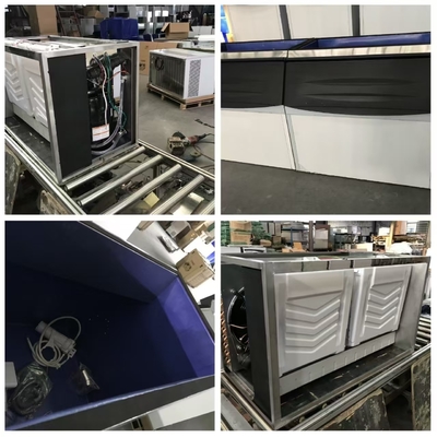 Máy làm đá thương mại có sản lượng cao được chứng nhận CE 500kg đến 1000kgs với thùng băng cho nhà máy ICE