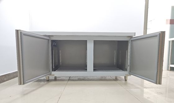 1.8M Undercounter Chiller Tủ lạnh thương mại Bàn làm việc cho bếp Thép không gỉ