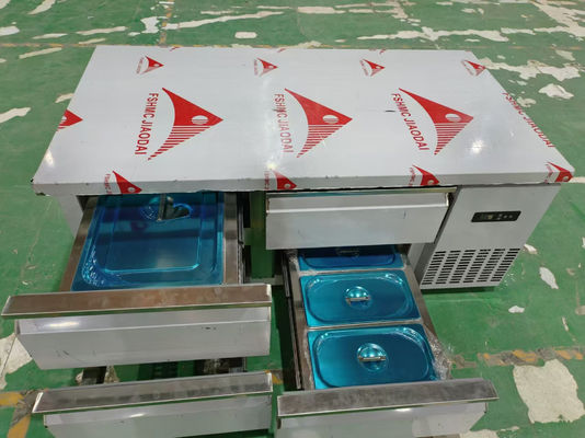 Tùy chỉnh ngăn kéo quầy trên 4 ngăn kéo dưới quầy chiller