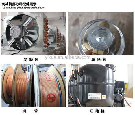 Commercial Cube Ice Machine 454kg Daily Capacity Water Cooled