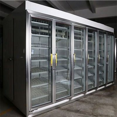 Cửa 700mm R404a Đi bộ trong Tủ đông mát để trưng bày đồ uống