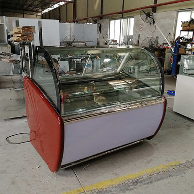 Tủ đông trưng bày kem làm mát bằng không khí 1,2m để tự phục vụ