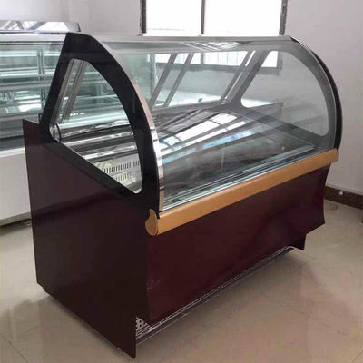 Tủ đông trưng bày kem thương mại cơ sở bằng đá cẩm thạch 1,2m
