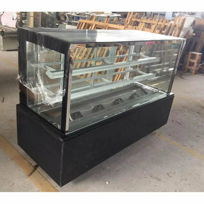 Làm lạnh hiệu quả Tủ lạnh trưng bày bánh vuông 1,5m