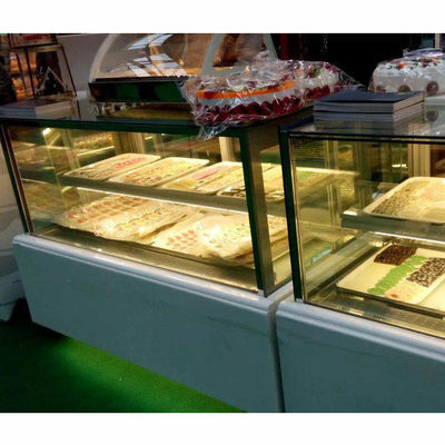 Làm lạnh hiệu quả Tủ lạnh trưng bày bánh vuông 1,5m