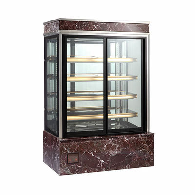 Làm mát bằng quạt 1090W Tủ lạnh trưng bày bánh 5 tầng