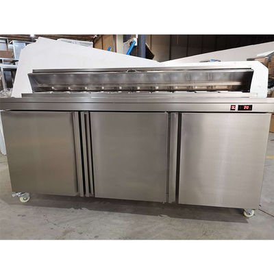 Quạt làm mát Tủ lạnh trưng bày Salad Bar 350L cho nhà hàng