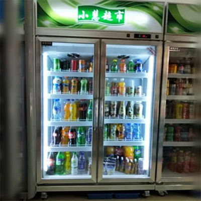1200 * 700 * 2130mm 800L Tủ mát trưng bày cửa hàng tiện lợi