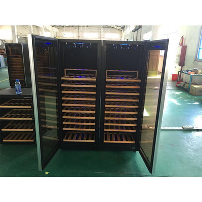 Cửa kính bản lề CE Tủ lạnh trưng bày rượu 110 chai