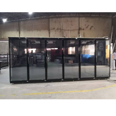Máy nén từ xa Tủ lạnh bia 4000L với 6 cửa kính