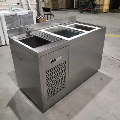 Tủ lạnh đặt dưới 1,5m 5ft SS có cửa trượt