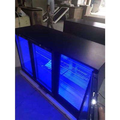 Tủ lạnh âm dưới R134a 330L với 3 cửa màu đen