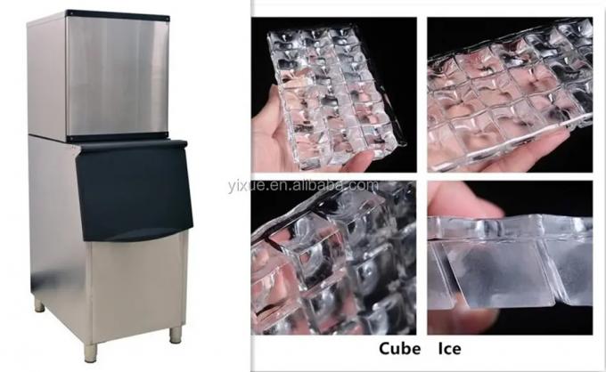 Công nghiệp 500kg Ice Cube Making Machine 1000 Pound Cube Maker Cho Nhà hàng 1