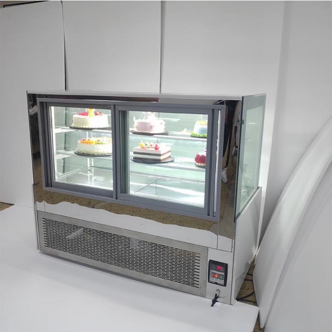 Tủ đông lạnh thương mại bánh thủy tinh hai lớp 650W 1