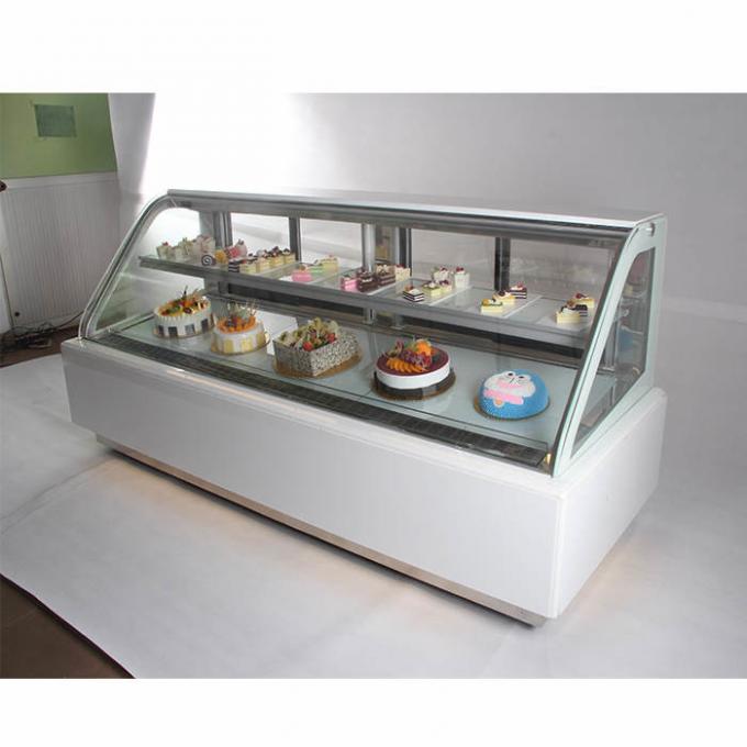 Kệ phẳng Thiết bị làm bánh thương mại 900W Tủ lạnh trưng bày bánh 1,8m 0