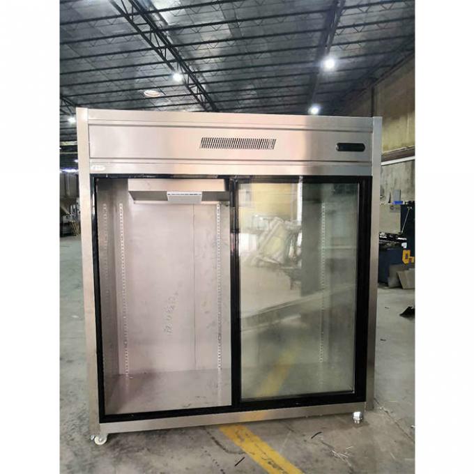 Cửa kính trượt 900W Tủ đông lạnh thương mại 1300L 2