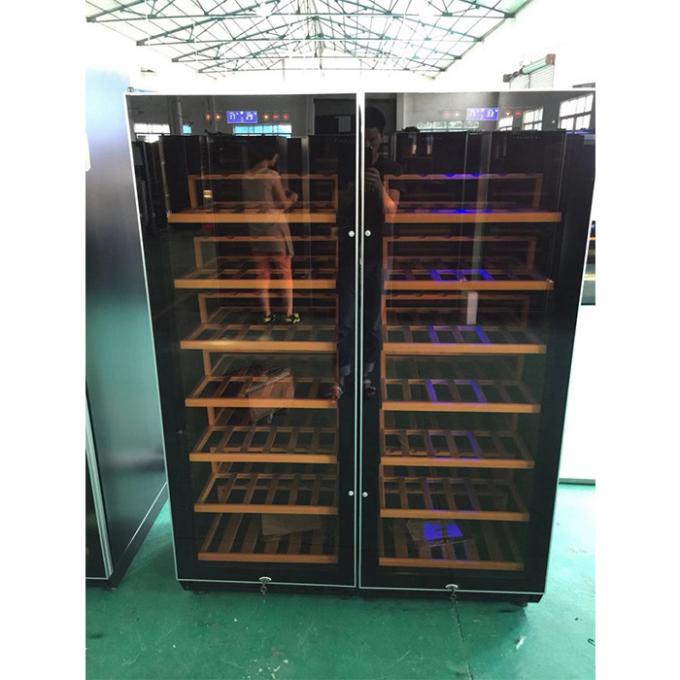 Cửa kính bản lề CE Tủ lạnh trưng bày rượu 110 chai 0